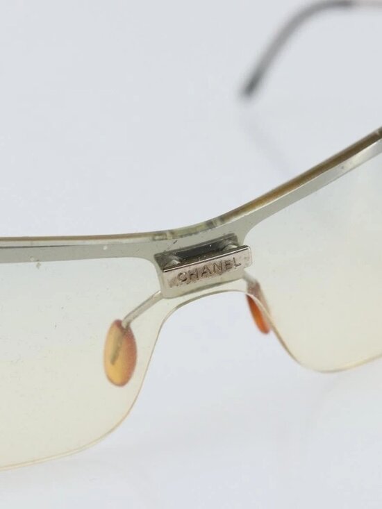 CHANEL Sunglasses metal Silver CC Auth BA10543 main image 15